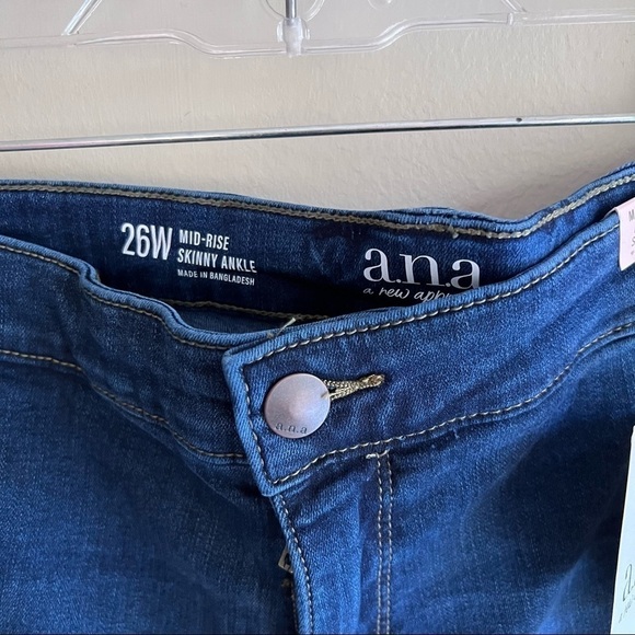 ana New Approach mid rise ankle skinny fitted hip thigh super soft stretch 26w - Picture 4 of 10